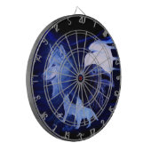 Jeu De Fléchettes Loup et corbeau avec pleine lune (Devant gauche)