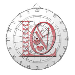 Jeu De Fléchettes Love Letters With Hearts par Shirley Taylor