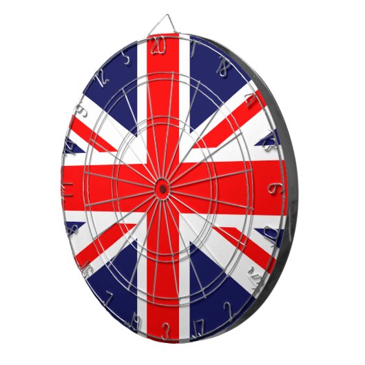 Jeu De Fléchettes L'Union Jack classique (Devant droit)