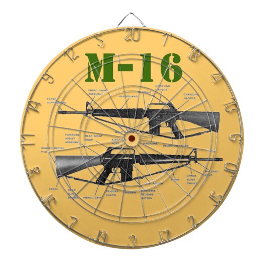 JEU DE FLÉCHETTES M-16 (Devant)