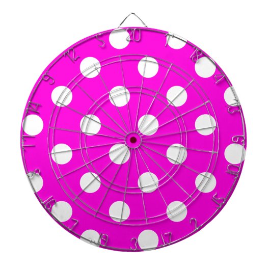 Jeu De Fléchettes Magenta pois #FF00DC (Devant)