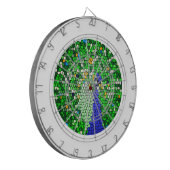 Jeu De Fléchettes Magnifique Peacock mosaïque cadeaux d'art customis (Devant gauche)