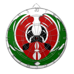 Jeu De Fléchettes Magnifique Tapisserie Kenya : Papillon du Drapeau