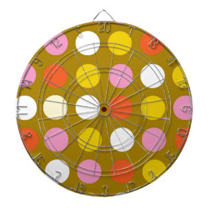 Jeu De Fléchettes Maison et entreprise, pois de couleur vive.