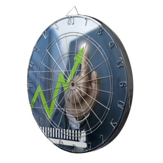 Jeu De Fléchettes Man showing stock price touchscreen concept (Devant droit)