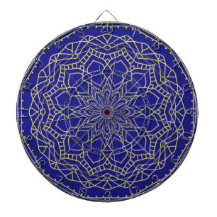 Jeu De Fléchettes Mandala bleu