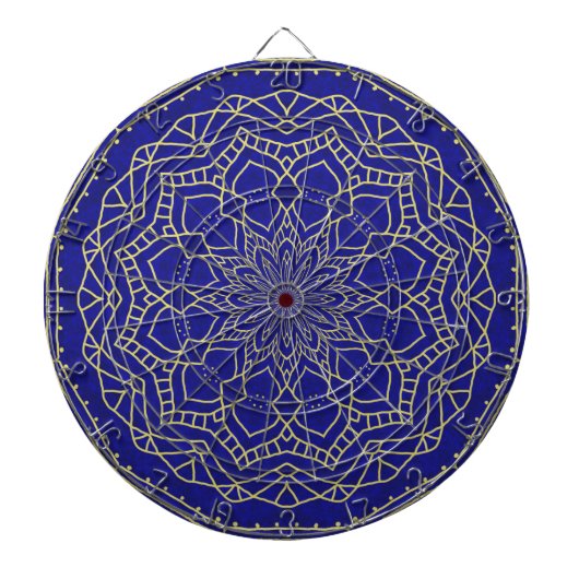 Jeu De Fléchettes Mandala bleu (Devant)