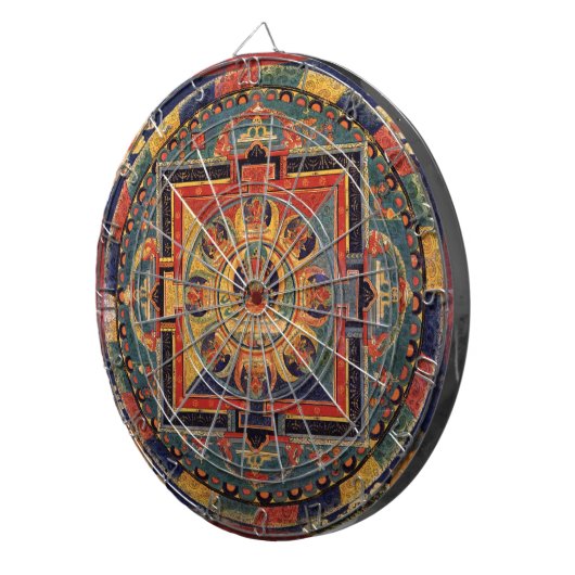 Jeu De Fléchettes Mandala d'Amitayus. École tibétaine du 19ème (Devant droit)