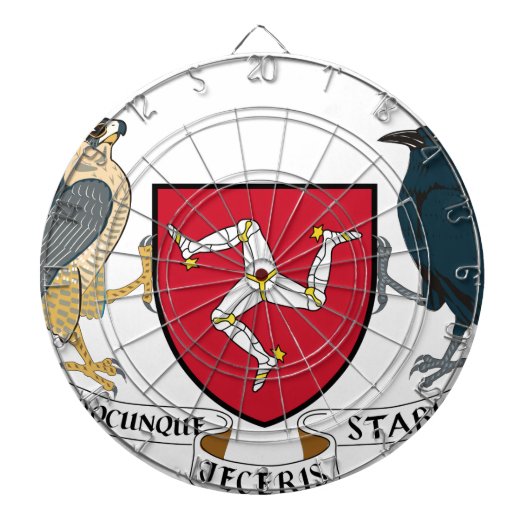 Jeu De Fléchettes Manteau d'île de Man des bras républicain - (Devant)