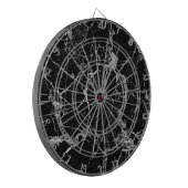 Jeu De Fléchettes Marbre noir avec le veinage blanc (Devant gauche)