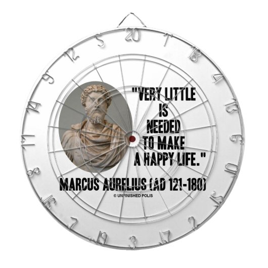 Jeu De Fléchettes Marcus Aurelius peu est nécessaire font la vie (Devant)