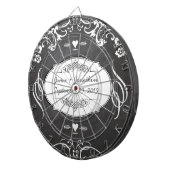 Jeu De Fléchettes Mariages de typographie de tableau noir (Devant droit)