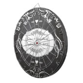 Jeu De Fléchettes Mariages de typographie sur tableau noir (Devant droit)