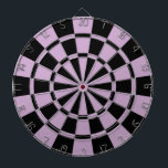 Jeu De Fléchettes Mauve-clair et noir<br><div class="desc">Cible de flechettes mauve-clair et noire</div>