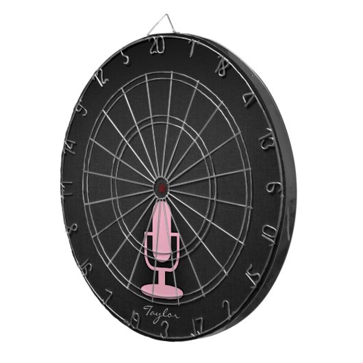 Jeu De Fléchettes Microphone rose clair (Devant droit)