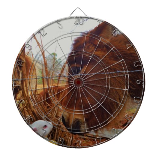 Jeu De Fléchettes Miniature cheval Brown et lapin de Pâques (Devant)