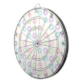 Jeu De Fléchettes Modèle floral coloré (Devant droit)