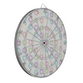 Jeu De Fléchettes Modèle floral coloré (Devant gauche)