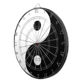 Jeu De Fléchettes Modèle noir et blanc d'illustration de Yin Yang (Devant droit)