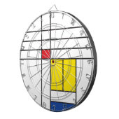 Jeu De Fléchettes Mondrian II Minimum De Stijl Modern Art Design (Devant droit)