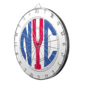 Jeu De Fléchettes monogramme de New York (Devant droit)