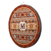 Jeu De Fléchettes Monogramme Tan Design Sud-Ouest (Devant droit)