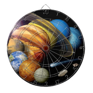 Jeu De Fléchettes Montage des planètes du système solaire NASA JPL P