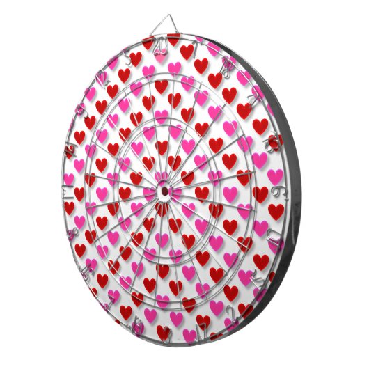 Jeu De Fléchettes Motif de coeur simple (Devant droit)