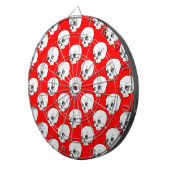 Jeu De Fléchettes Motif de crâne sur fond rouge (Devant droit)