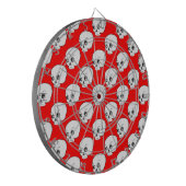 Jeu De Fléchettes Motif de crâne sur fond rouge (Devant gauche)