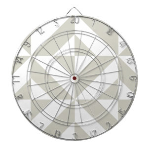 Jeu De Fléchettes Motif de cube géométrique gris moyen