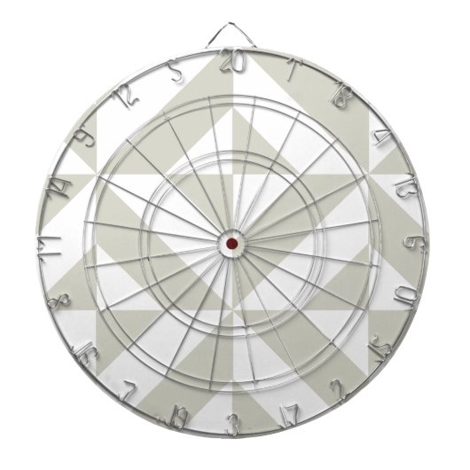 Jeu De Fléchettes Motif de cube géométrique gris moyen (Devant)