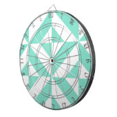 Jeu De Fléchettes Motif de cube géométrique vert Seafoam (Devant droit)