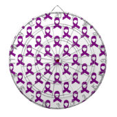 Jeu De Fléchettes Motif de ruban violet (Devant)