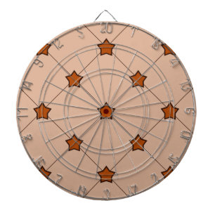 Jeu De Fléchettes Motif Diamond Orange Stars