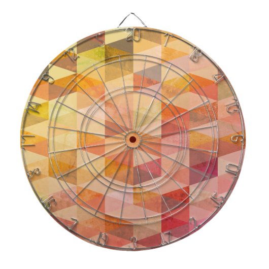 Jeu De Fléchettes Motif géométrique de triangle doux (Devant)