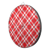 Jeu De Fléchettes Motif Gingham Rouge (Devant droit)