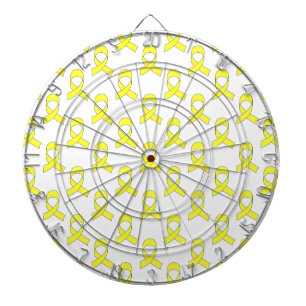 Jeu De Fléchettes Motif Ruban Jaune