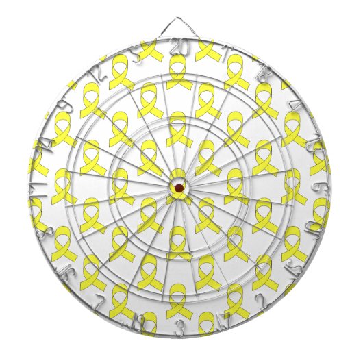 Jeu De Fléchettes Motif Ruban Jaune (Devant)