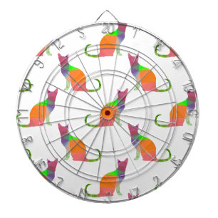 Jeu De Fléchettes Motif Silhouette de chat à basse densité