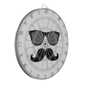 Jeu De Fléchettes Moustache drôle et lunettes de soleil noires (Devant gauche)