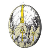 Jeu De Fléchettes Mouton pendu par des rubans jaunes (Devant droit)