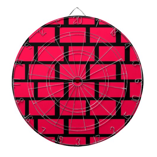 JEU DE FLÉCHETTES MUR EN BRIQUE ROUGE (Devant)