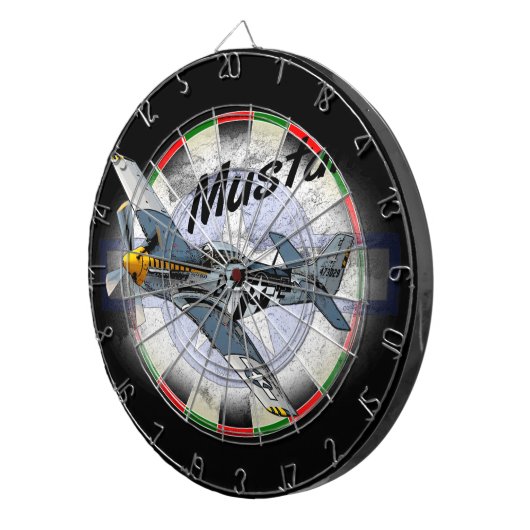 Jeu De Fléchettes Mustang P51 (Devant droit)