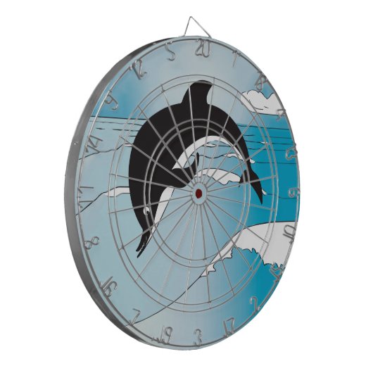 Jeu De Fléchettes Nager Avec Les Dauphins (Devant gauche)