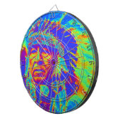 Jeu De Fléchettes Native American Chief Pop Art (Devant droit)