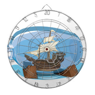 Jeu De Fléchettes Navire dans une bouteille en mer