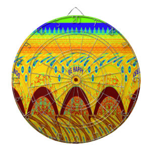 Jeu De Fléchettes Ne vous inquiétez pas être heureux Art Design