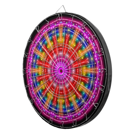 Jeu De Fléchettes Neon Medallion (Devant droit)