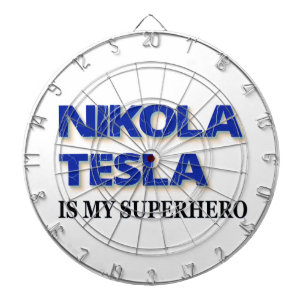 Jeu De Fléchettes Nikola Tesla est mon super-héros